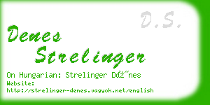 denes strelinger business card